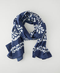 Ann Taylor Daydream Blue Floral Scarf