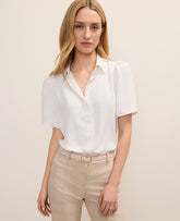 Ann Taylor Winter White Button Down Shirt