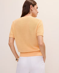 Ann Taylor Tropical Papaya Modern Sweater Tee