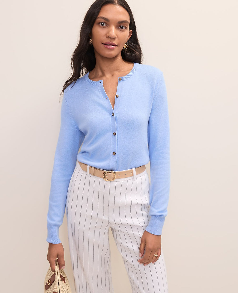 Ann Taylor Vista Blue Ann Cardigan