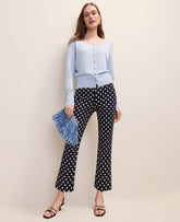 Ann Taylor Night Sky The Slim Kick Capri in Polka Dot