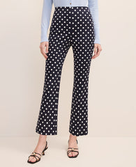 Ann Taylor Night Sky The Slim Kick Capri in Polka Dot