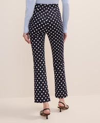 Ann Taylor Night Sky The Slim Kick Capri in Polka Dot