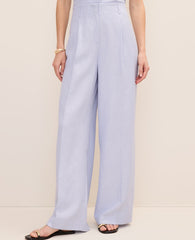 Ann Taylor Deep Wisteria Pleated Wide-Leg Pant