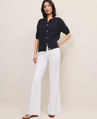 Ann Taylor White The Linen Trouser