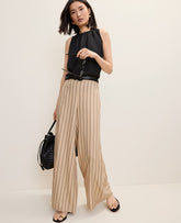 Ann Taylor Warm Burlap The Striped Statement Palazzo Pant