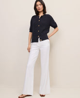 Ann Taylor White The Linen Trouser