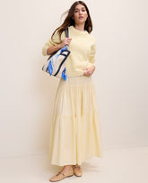 Ann Taylor Lemon Pavlova Weekend Tiered Full Skirt