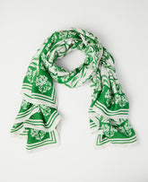 Ann Taylor Winter White Floral Square Scarf