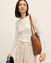 Ann Taylor Winter White Weekend Textured Stitch Sweater