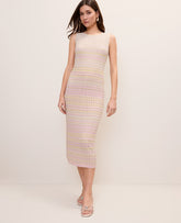 Ann Taylor Pirouette Ombré Crochet Sweater Dress