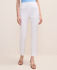 Ann Taylor White The Slim Kick Capri