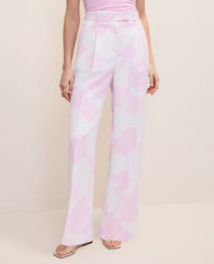 Ann Taylor White - Pirouette The Pleated Floral Pant