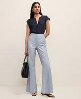 Ann Taylor Soft Slate Blue The Flare Trouser