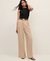 Ann Taylor Cool Sesame The Pleated Straight Pant