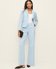 Ann Taylor Cashmere Blue The Wide-Leg Pant in Doubleweave