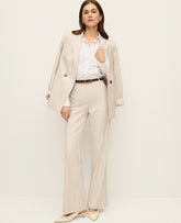 Ann Taylor Cream Multi Pinstripe The Flare Trouser in Pinstripe