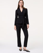 Ann Taylor Black The Relaxed Ankle Pant in Fluid Crepe