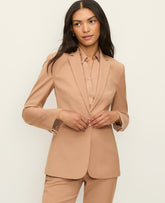 Ann Taylor Weathered Oak The Fitted Long Blazer