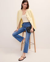 Ann Taylor Venice Blue Medium The Cropped Boot Jean