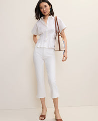 Ann Taylor White The Capri Jean