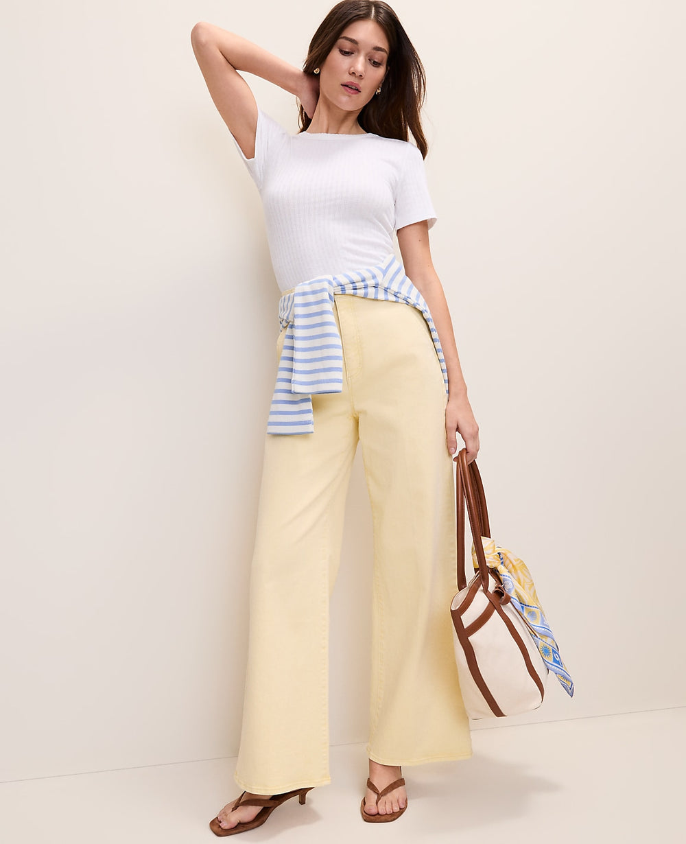 Ann Taylor Lemon Pavlova The Denim Trouser