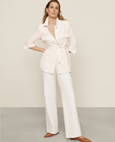 Ann Taylor Ivory Weekend Trouser Jean