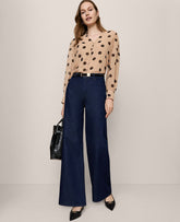Ann Taylor Classic Rinse Wash The Wide-Leg Jean