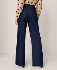 Ann Taylor Classic Rinse Wash The Wide-Leg Jean