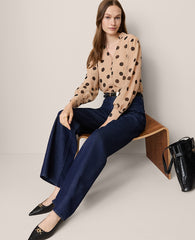 Ann Taylor Classic Rinse Wash The Wide-Leg Jean