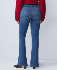 Ann Taylor Refined Dark Indigo Wash The Boot Jean — Curvy Fit