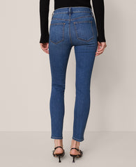 Ann Taylor Classic Mid Wash Mid Rise Skinny Jeans in Classic Wash — Curvy Fit