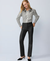 Ann Taylor Black Coated The Coated Perfect Straight Jean