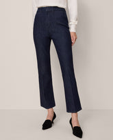 Ann Taylor Classic Rinse Wash The Boot Crop Jean — Curvy Fit