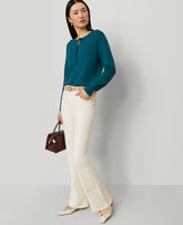 Ann Taylor Ivory The Boot Jean