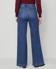 Ann Taylor Clean Dark Wash The Trouser Jean
