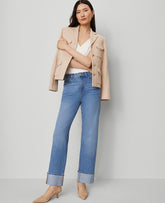 Ann Taylor Medium Vintage Indigo Wash The Boyfriend Jean