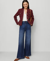 Ann Taylor Bright Medium Stone Wash The Trouser Jean