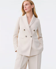 Ann Taylor Sail Cloth The Tailored Blazer in Textured Crepe