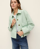 Ann Taylor Aqua Foam Weekend Shirt Jacket