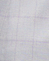Ann Taylor Blue/White Combo The Long Crew Neck Vest in Plaid