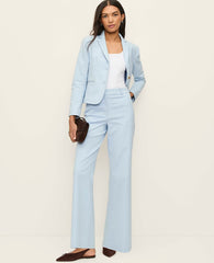 Ann Taylor Cashmere Blue The Two-Button Blazer in Doubleweave