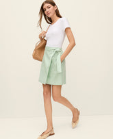 Ann Taylor Aqua Foam Weekend Belted Wrap Effect Skirt