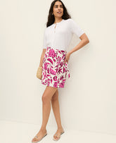 Ann Taylor Pink Floral Sarong Wrap Skirt