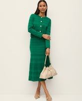 Ann Taylor Lush Lawn Pointelle Mixed Stitch Skirt