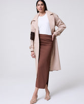 Ann Taylor French Press Ruched Knit Column Skirt