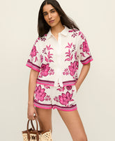 Ann Taylor Winter White Floral Two Piece Set