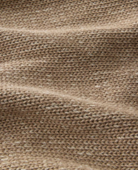 Ann Taylor Taupe Haven Well Within Organic Cotton Linen Plaited V-Neck Cardigan