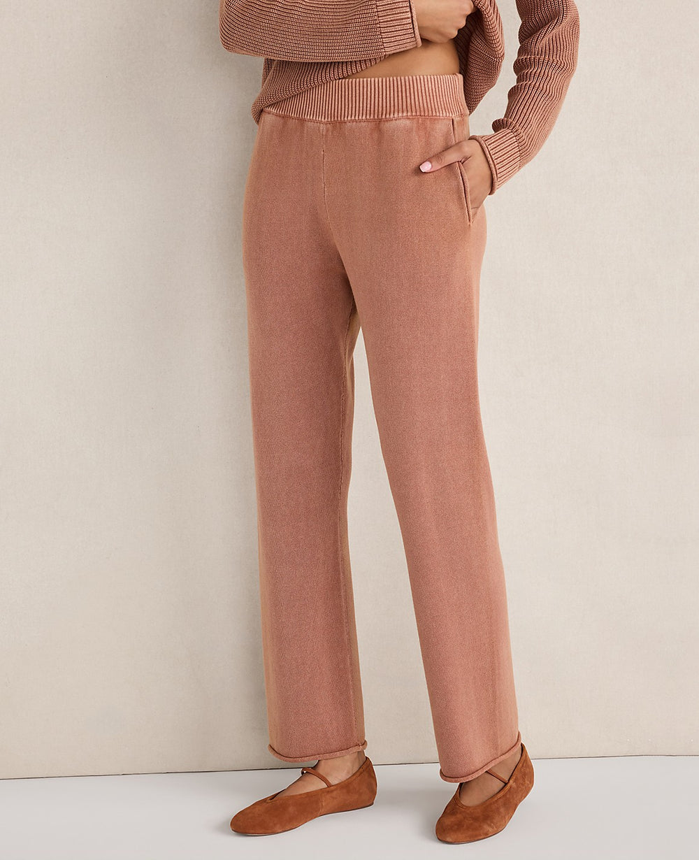 Ann Taylor Smokey Rose Haven Well Within Cotton Kick Flare Pants