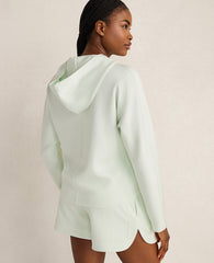 Ann Taylor Trellis Haven Well Within Soft Knit Pleated Hoodie